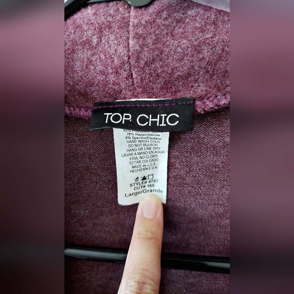 Top Chic Fleece Cardigan - Picture 2 of 4